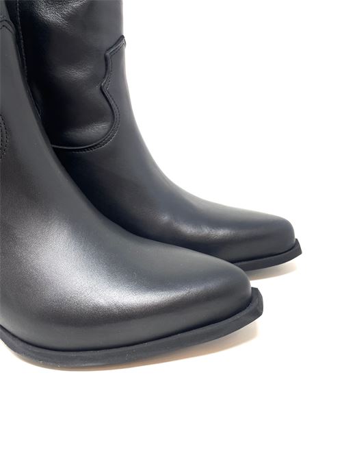Texano alto donna in pelle IL LACCIO | TEX926VITELLONERO